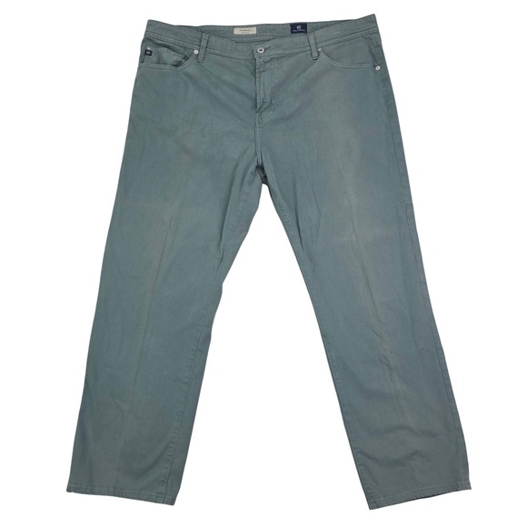 Ag Adriano Goldschmied Other - AG Adriano Goldschmied The Graduate Tailored Leg Pants Mens 42x32 Sage Green USA